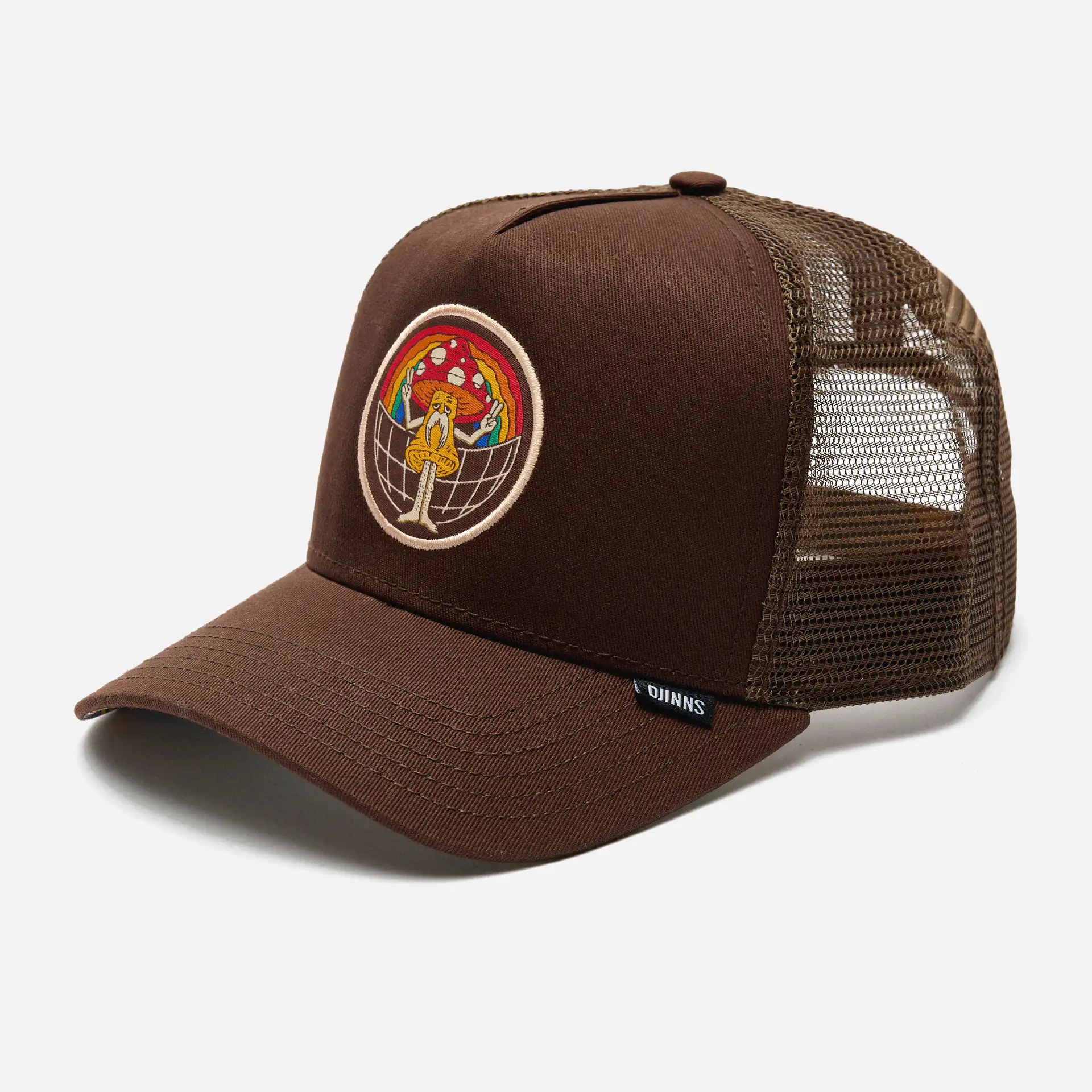 DJINNS Trucker Cap HFT Peace & Harmony Brown