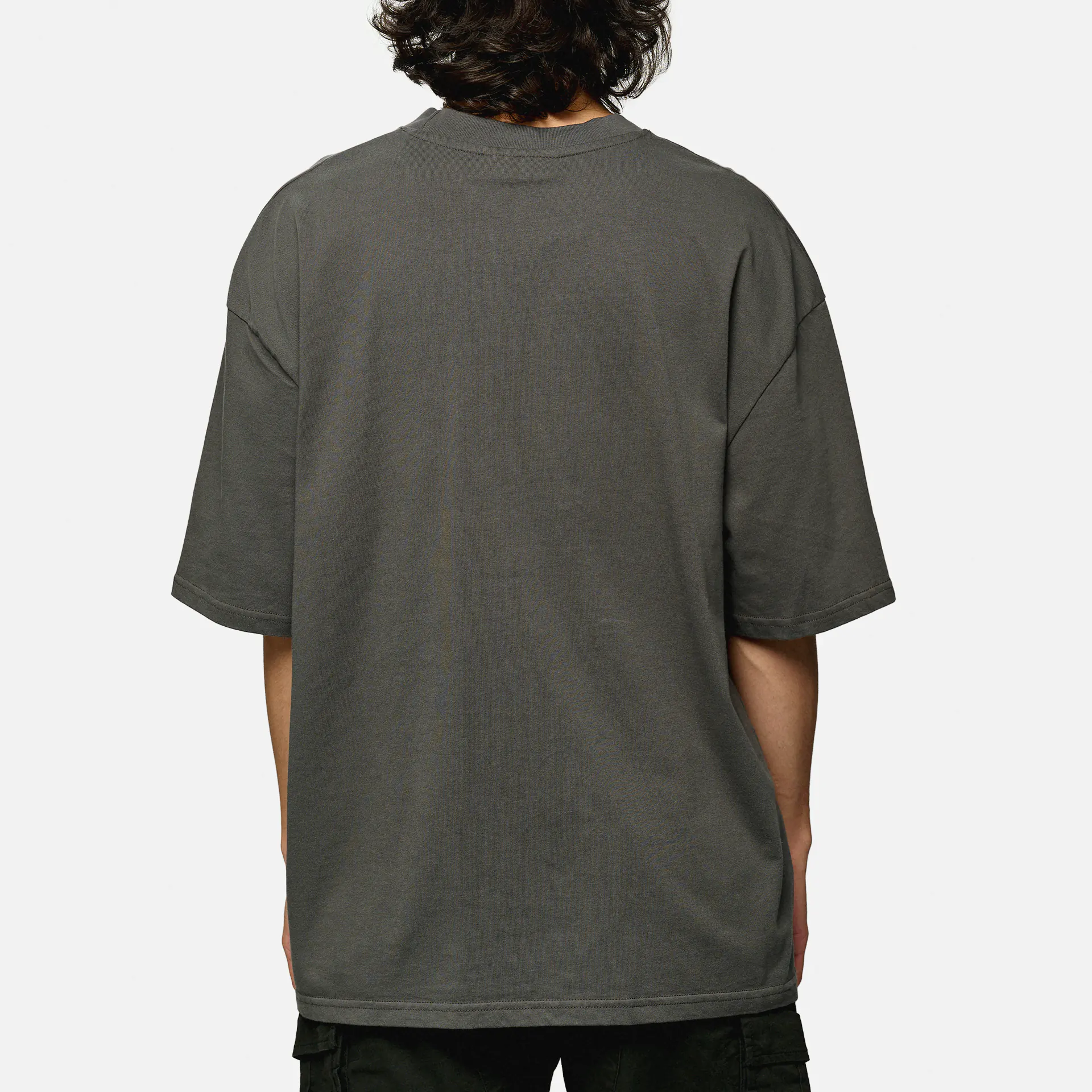 PEGADOR Logo Oversized T-Shirt Washed Anthracite