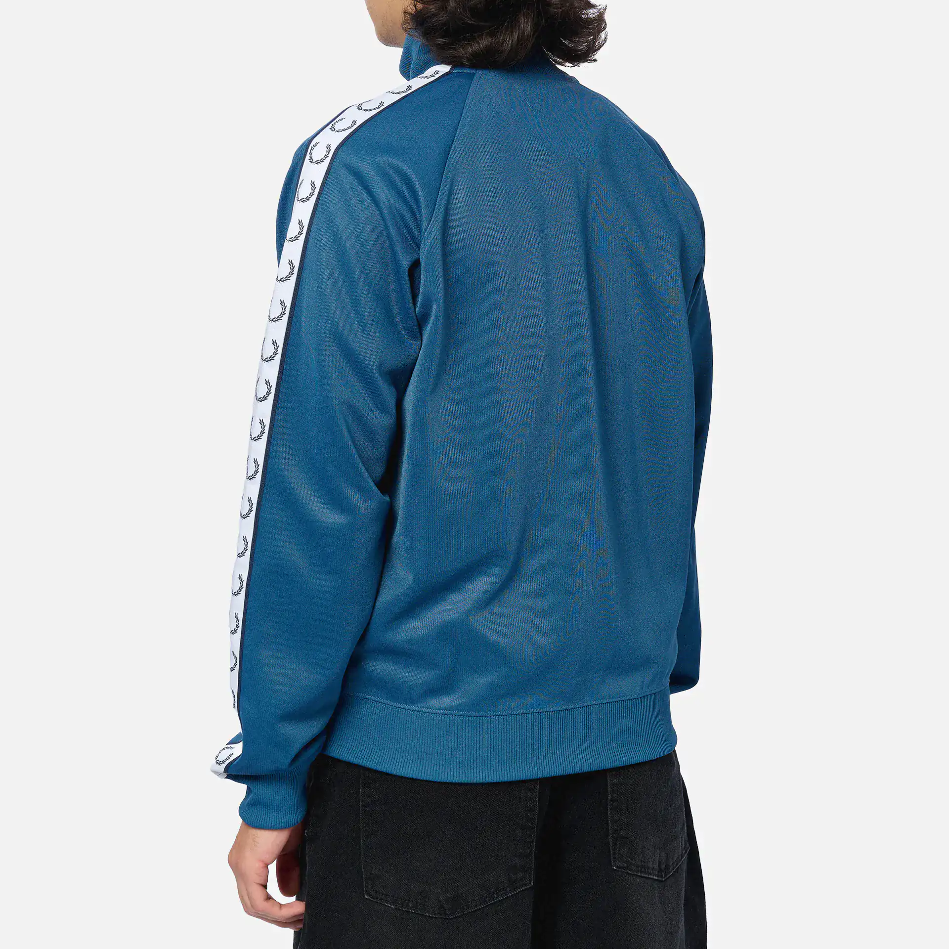 Fred Perry Taped Track Jacket Midnight Blue