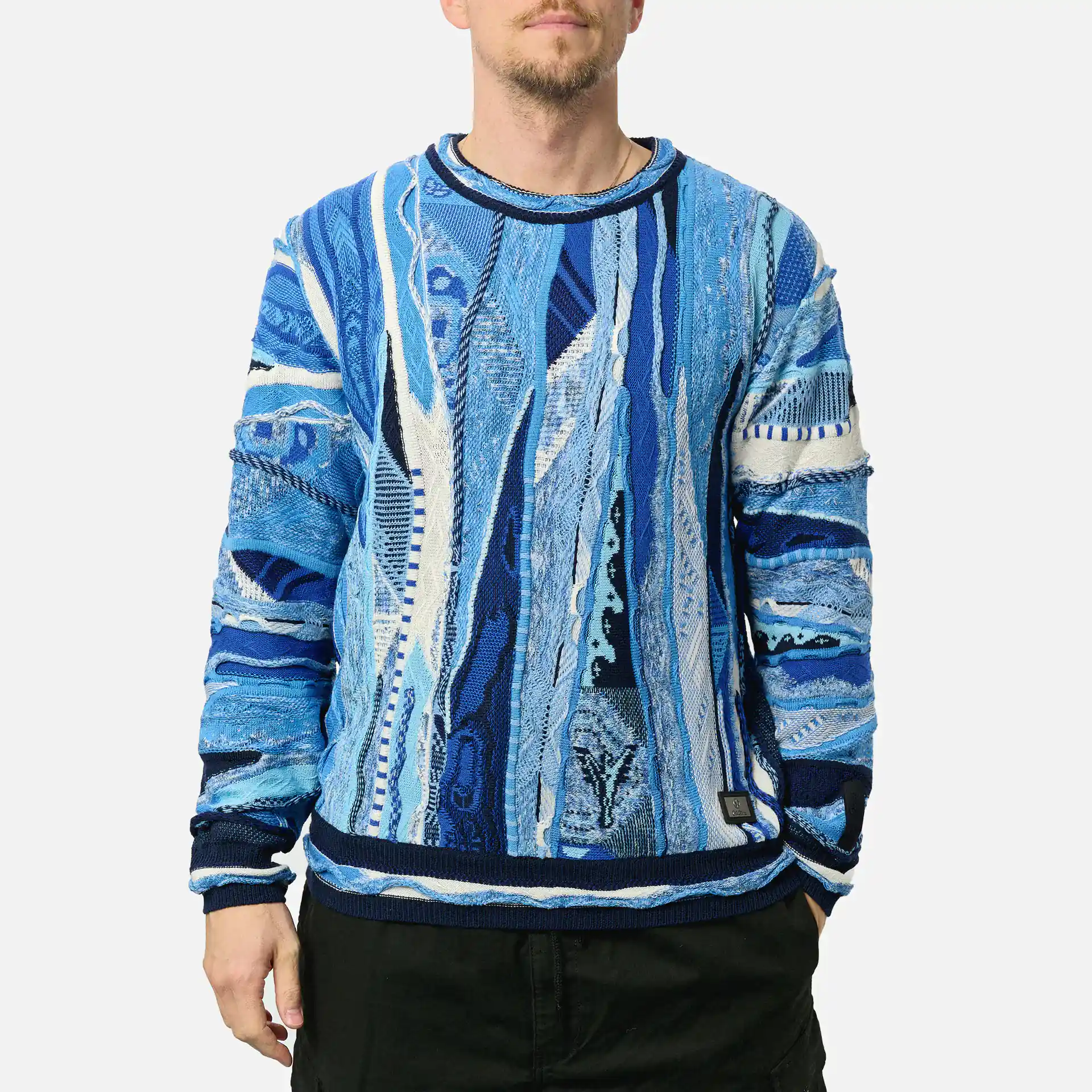 Carlo Colucci Knit Crewneck Blue