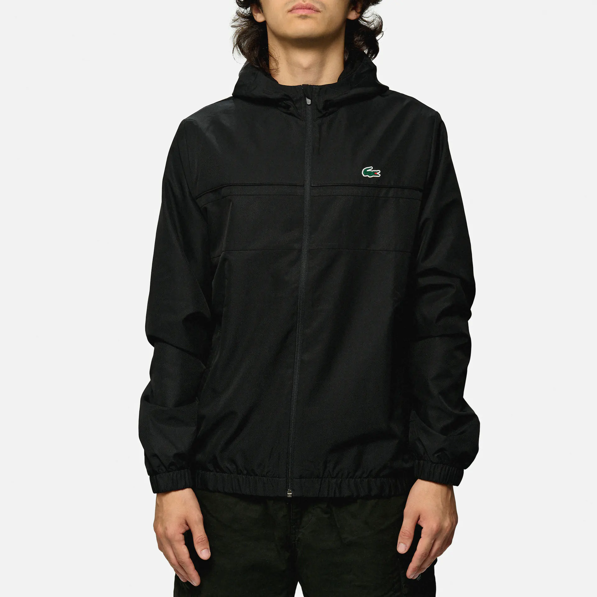 Lacoste Sport Water Repellent Track Jacket Black/Black