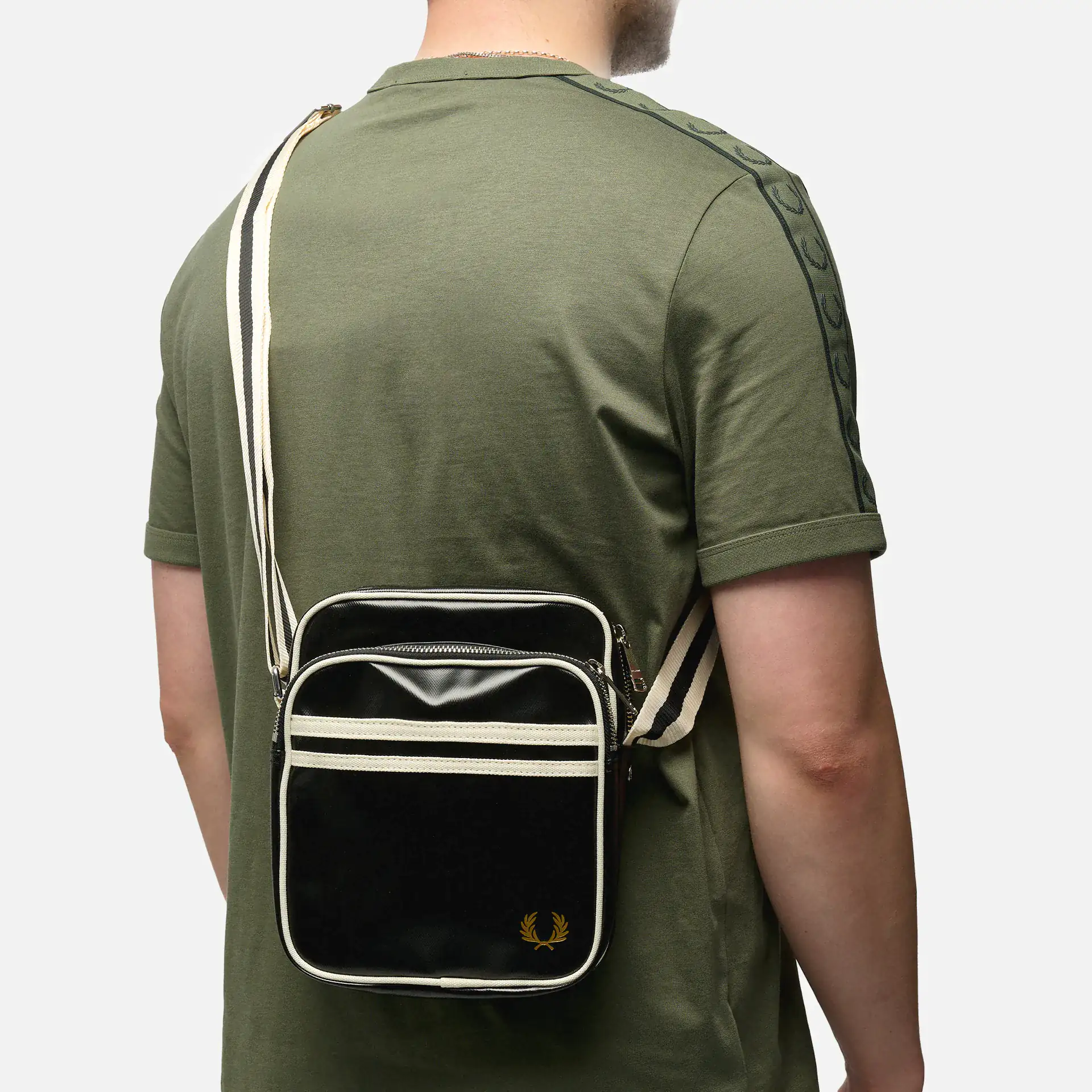 Fred Perry Classic Side Bag Black/Ecru